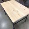 Pine Desk with Rustic Base